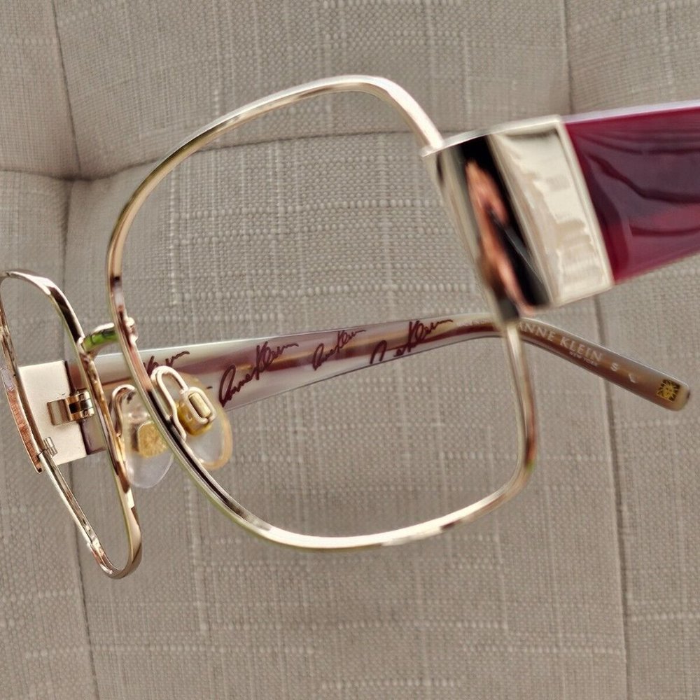 Anne Kkein Women Sunglasses/Eyeglasses Frame Gold/Red Tone 353/76 58[]14 130 - Picture 4 of 12